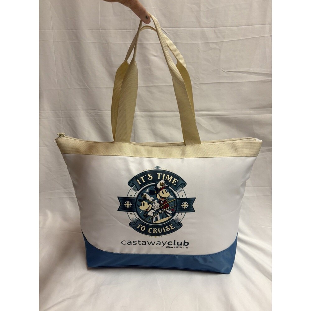 Disney Cruise Line Castaway Club Beach Tote Bag "It's Time to Cruise"